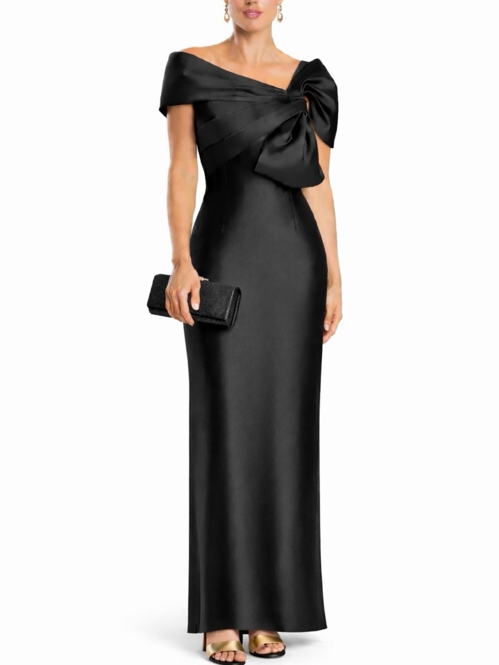 Alexander by Daymor 1885F23 Asymmetrical Neckline Evening Gown